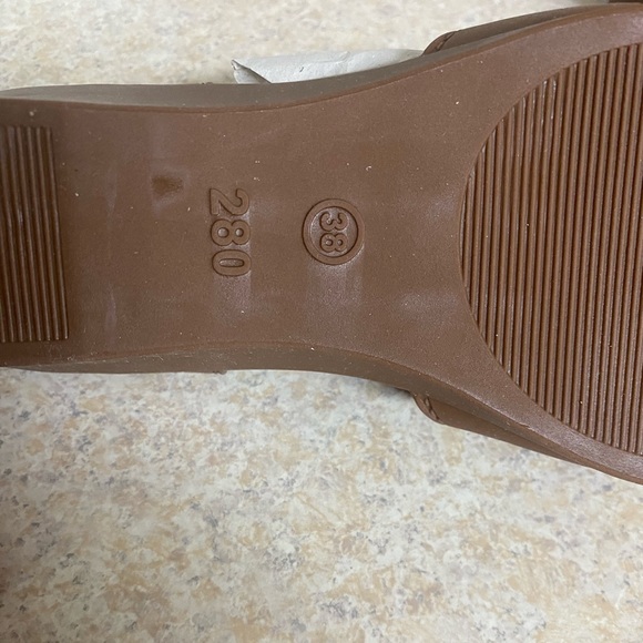 Brand new, never worn slip on shoes with wedge heel. - Picture 2 of 3